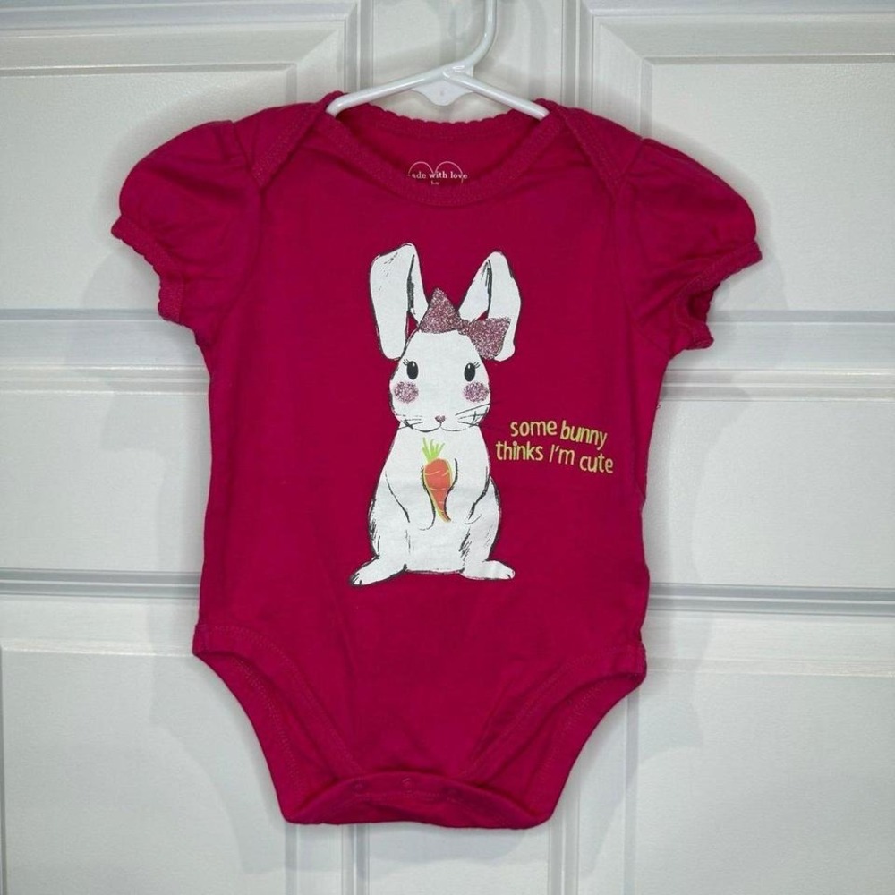 Children's Place Girls Bunny Onesie Size‎ 3-6 Months